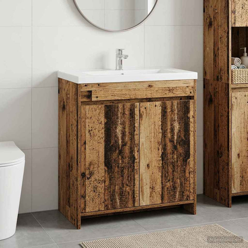 Dulap sub chiuvetă pentru baie Lemn vechi 78,5 x 37,5 x 81 cm