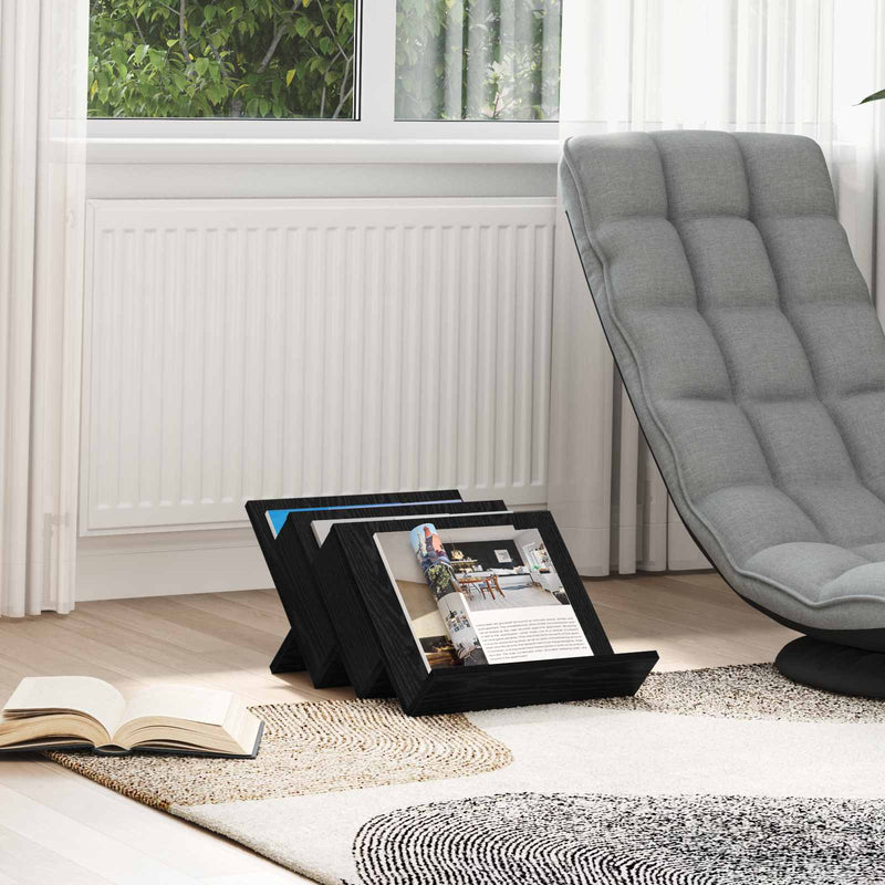 Raft pentru reviste cu raft Stejar Negru 53 x 40 x 28,5 cm