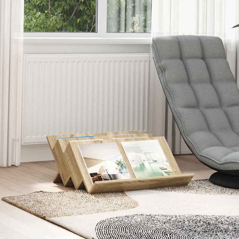 Raft pentru reviste cu raft Stejar Sonoma 65 x 53 x 28,5 cm
