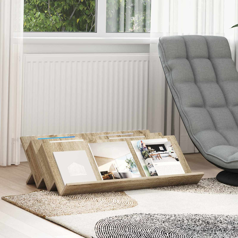 Raft pentru reviste cu raft Stejar Sonoma 90 x 53 x 28,5 cm