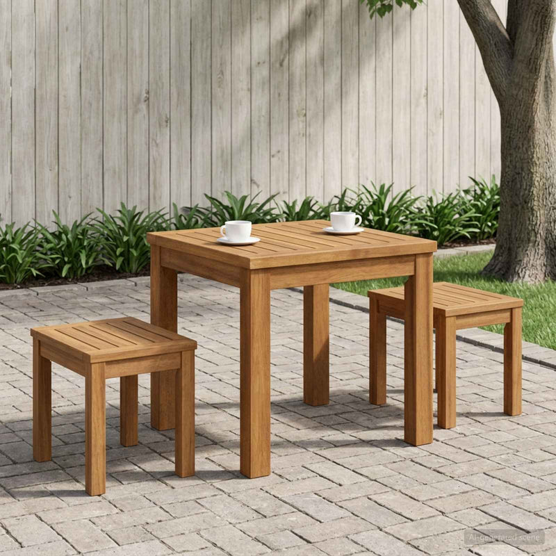 Masă de cafea natural 40 x 40,5 x 36 cm Lemn Solid de Acacia