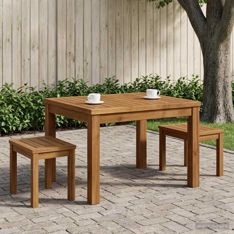 Masă de cafea natural 50 x 60,5 x 36 cm Lemn Solid de Acacia
