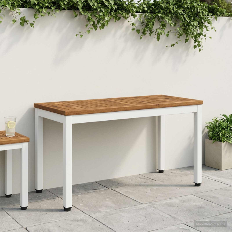 Bancă de grădină 80,5 x 35 x 45 cm Lemn Solid de Acacia