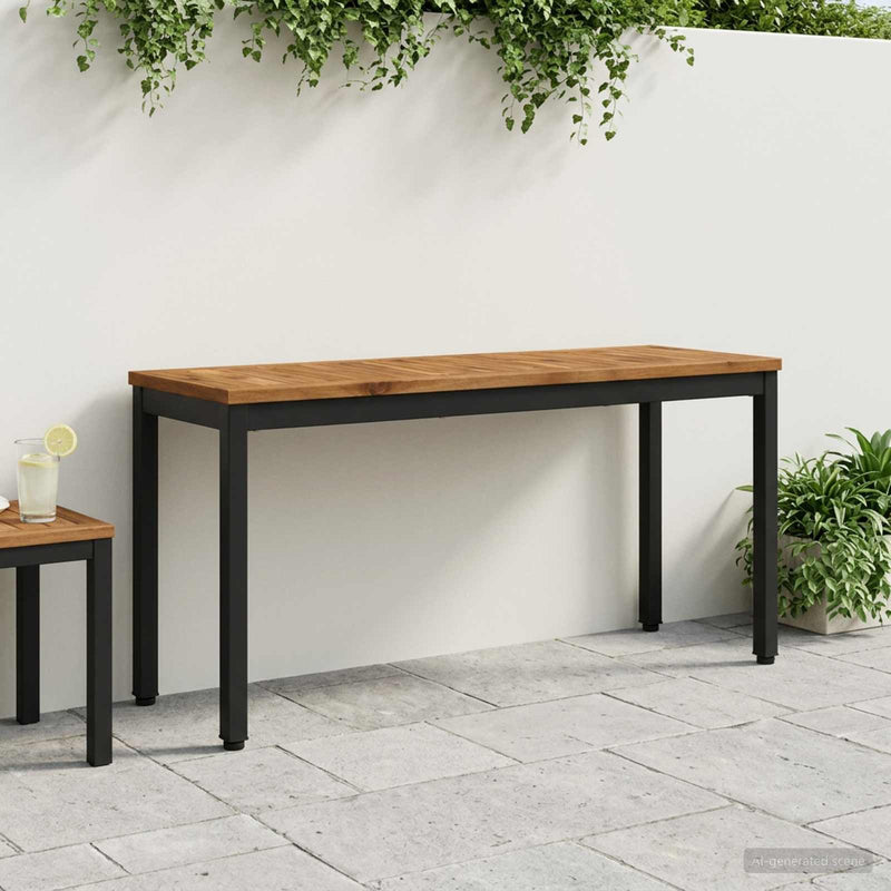 Bancă de grădină 108,5 x 35 x 45 cm Lemn Solid de Acacia