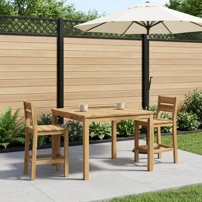 Masă de cafea Alb 100 x 100,5 x 45 cm Lemn Solid de Acacia