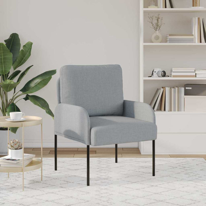 Canapele cu pernă 55cm Gri deschis placaj