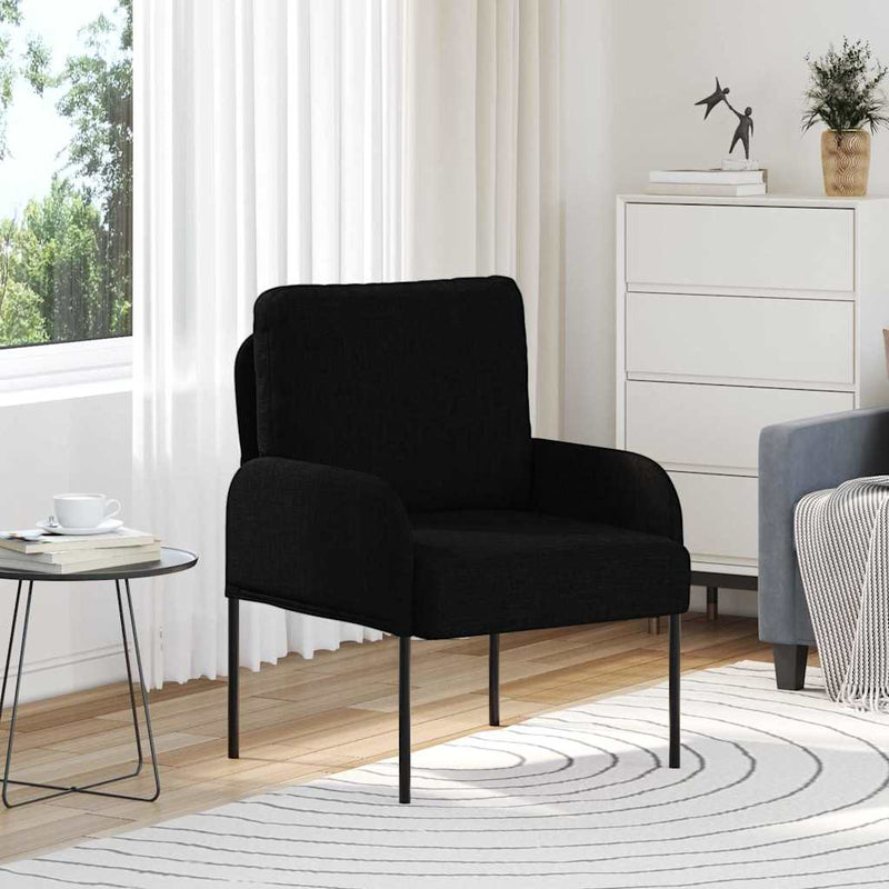 Canapele cu pernă 55cm Negru placaj