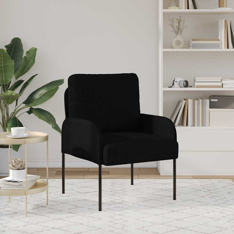 Canapele cu pernă 55cm Negru placaj