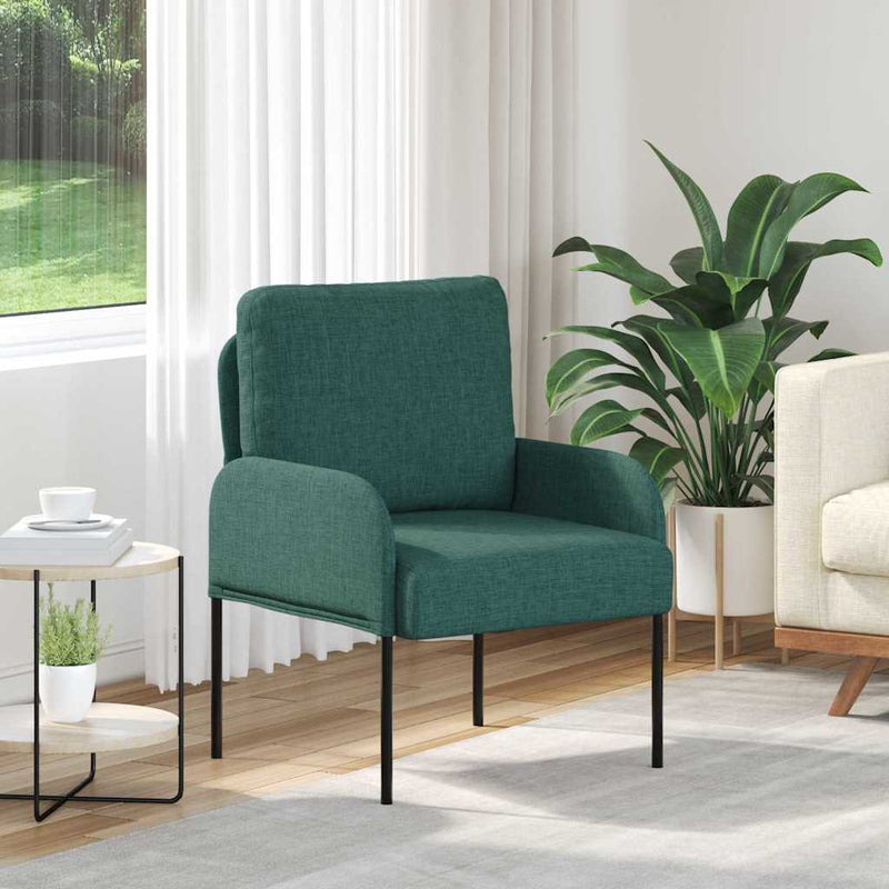 Canapele cu pernă 55cm Verde închis placaj