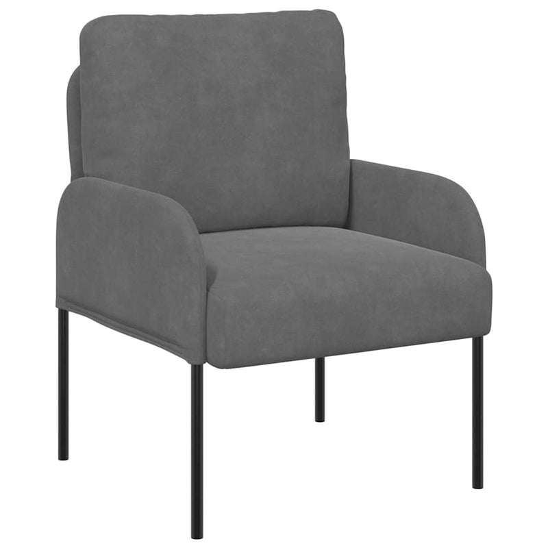 Canapele cu pernă 55cm Gri închis placaj