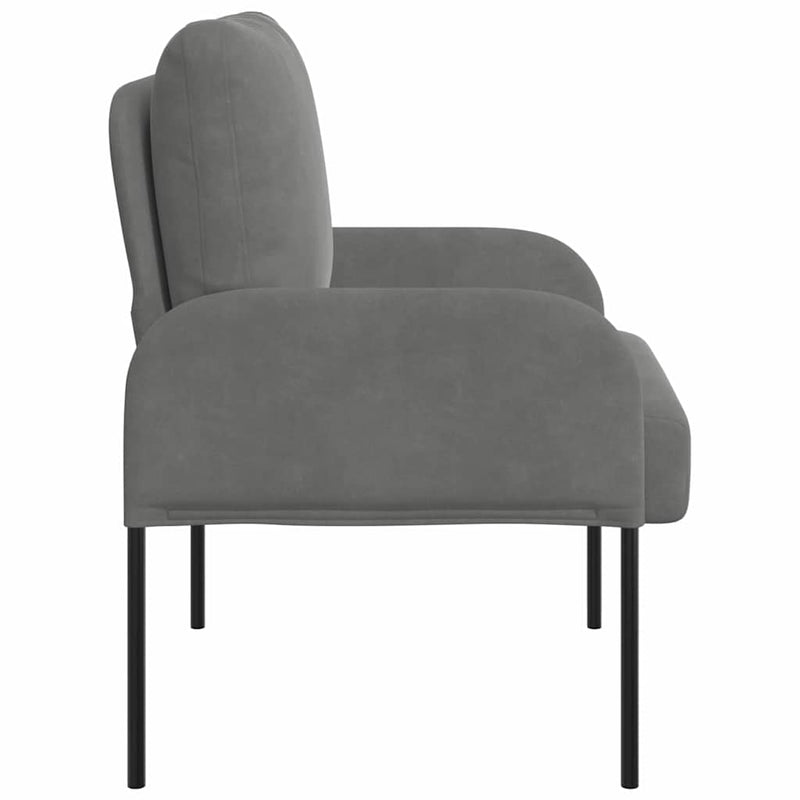 Canapele cu pernă 55cm Gri închis placaj