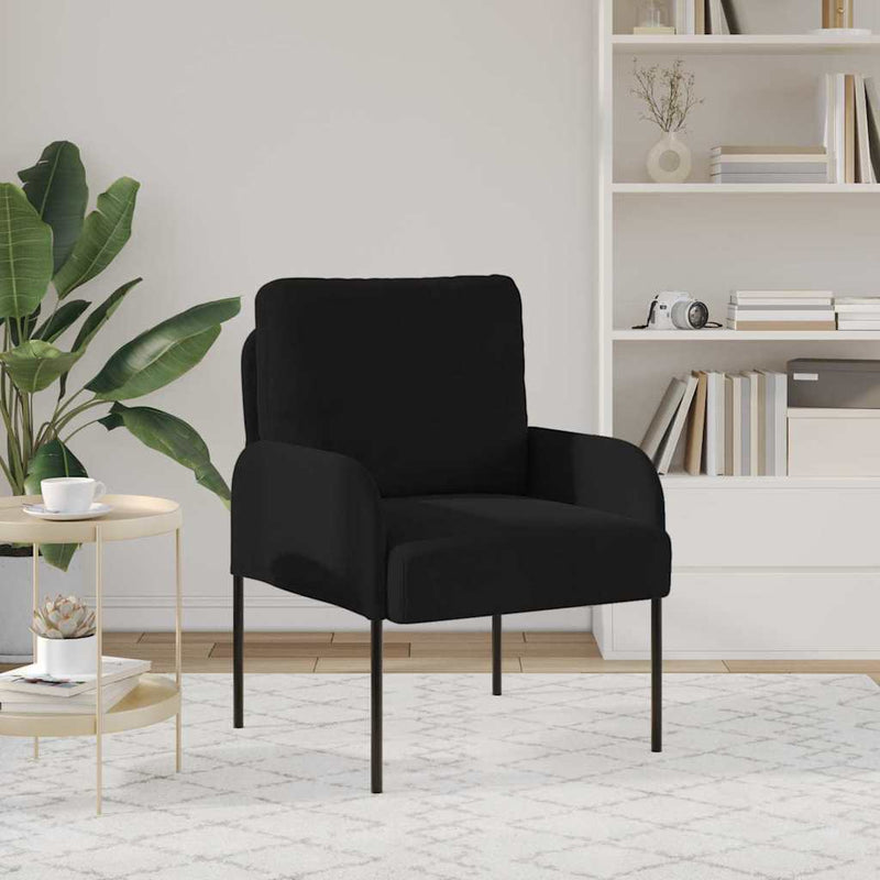 Canapele cu pernă 55cm Negru placaj