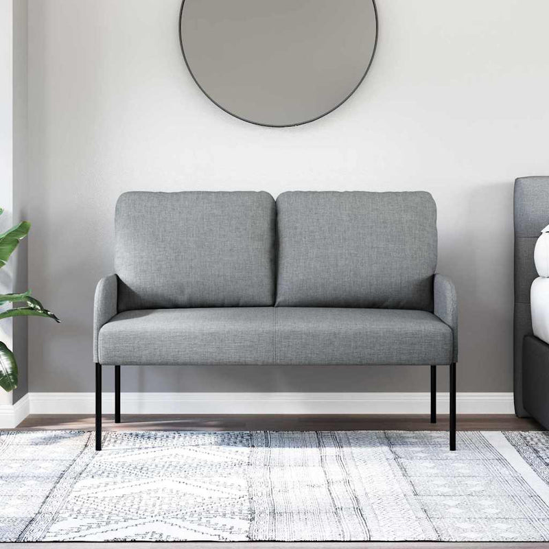 Canapele cu pernă 110cm Gri deschis placaj
