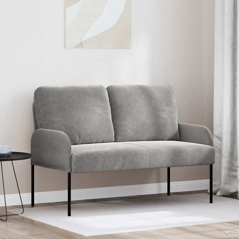 Canapele cu pernă 110cm Gri deschis placaj