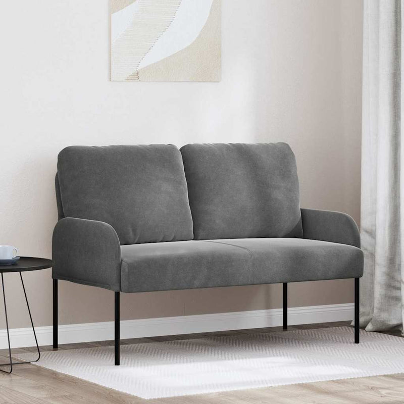 Canapele cu pernă 110cm Gri închis placaj
