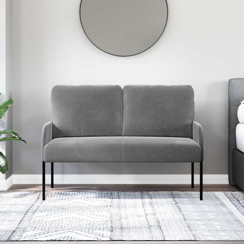 Canapele cu pernă 110cm Gri închis placaj