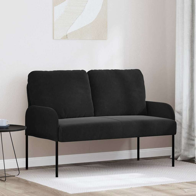 Canapele cu pernă 110cm Negru placaj