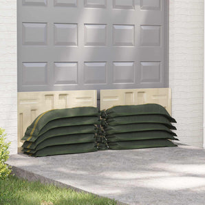 Saci cu nisip 50 buc. Verde închis 120 x 27 cm HDPE