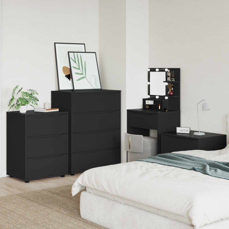 Dulapuri de depozitare 80 x 48 x 105 cm Lemn prelucrat Negru