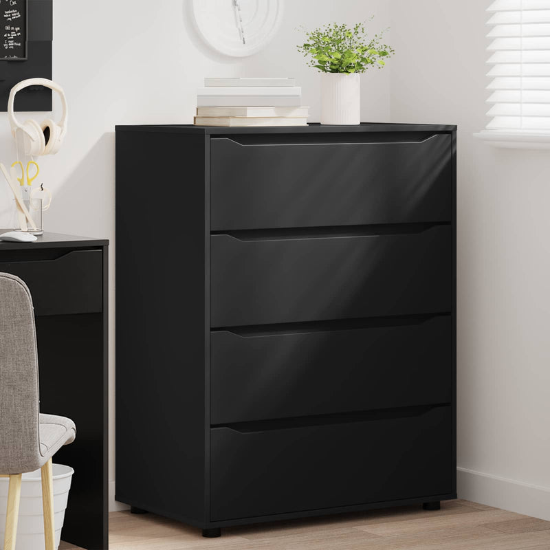 Dulapuri de depozitare 80 x 48 x 105 cm Lemn prelucrat Negru