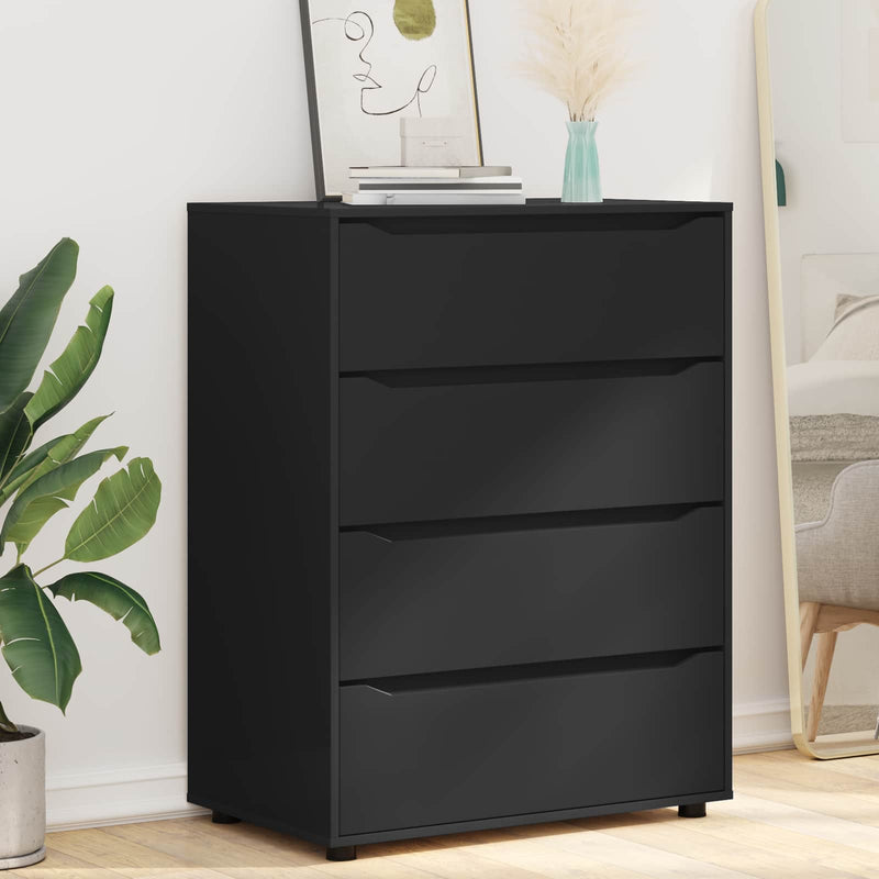 Dulapuri de depozitare 80 x 48 x 105 cm Lemn prelucrat Negru