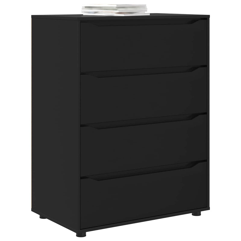 Dulapuri de depozitare 80 x 48 x 105 cm Lemn prelucrat Negru