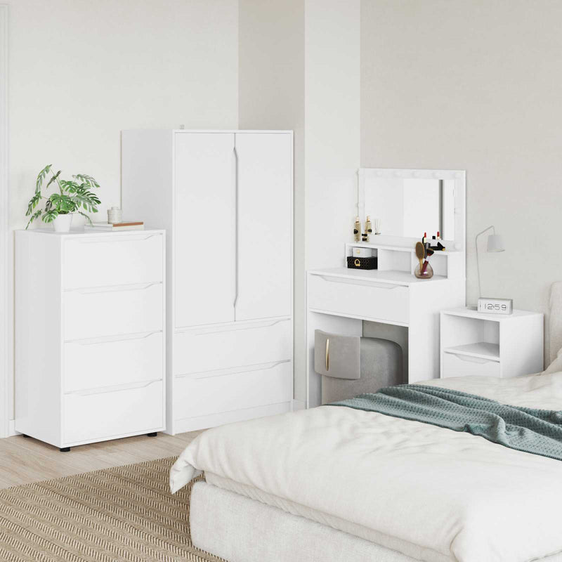 Dulapuri de depozitare 60 x 48 x 105 cm Lemn prelucrat Alb