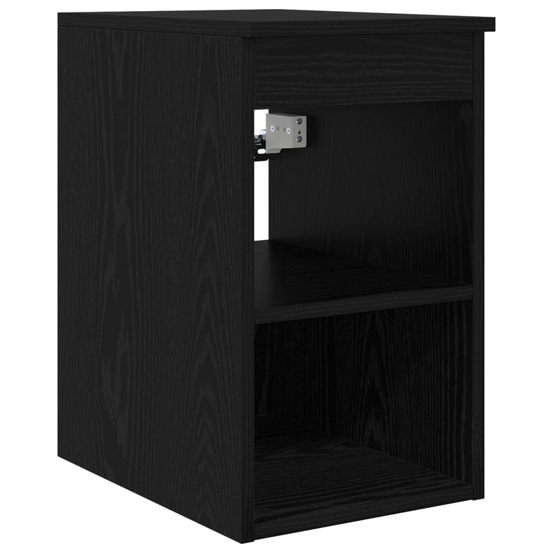 Set de mobilier pentru baie 4 buc. Stejar Negru