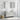 Set de mobilier pentru baie 5 buc. Gri Beton