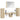 Set de mobilier pentru baie 6 buc. Stejar Sonoma