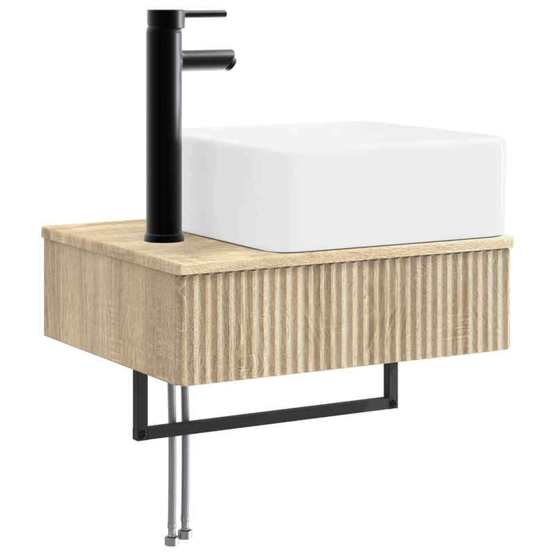 Set de mobilier pentru baie 6 buc. Stejar Sonoma