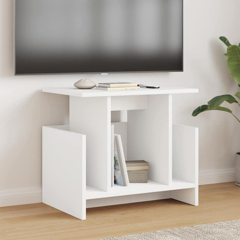 Support TV 50 x 35 x 45 cm Alb Lemn prelucrat