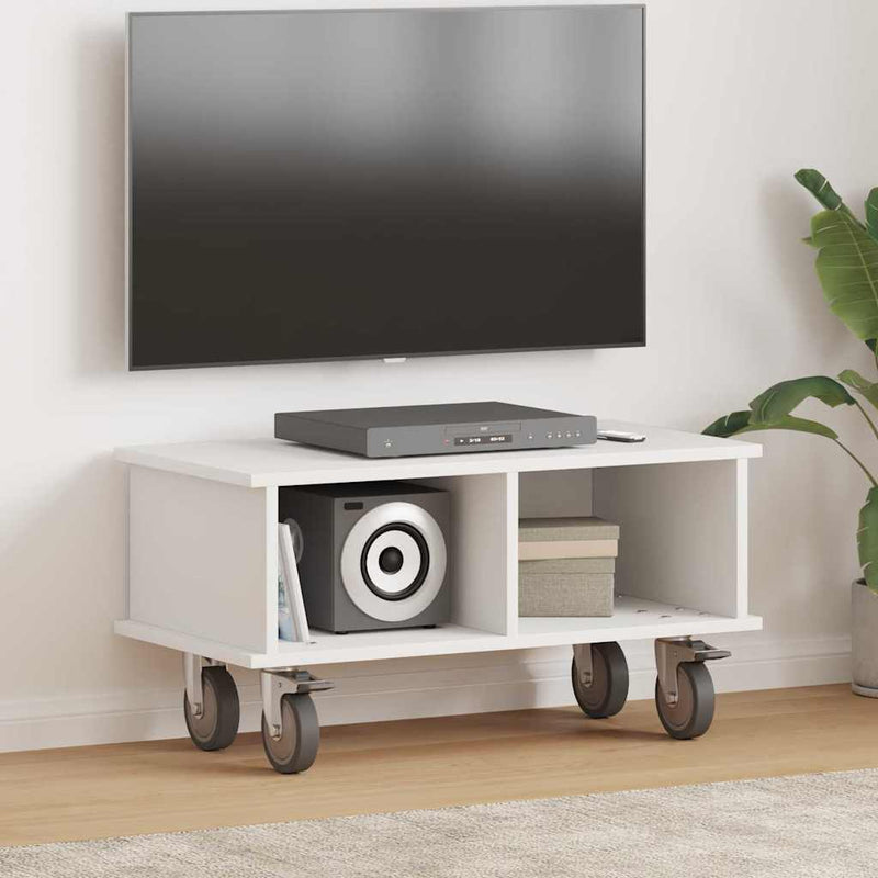 Support TV 68,5 x 35 x 35 cm Alb Lemn prelucrat