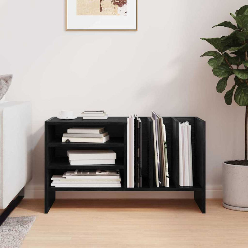 Dulap pentru discuri de vinil Stejar Negru 78,5 x 35 x 45 cm