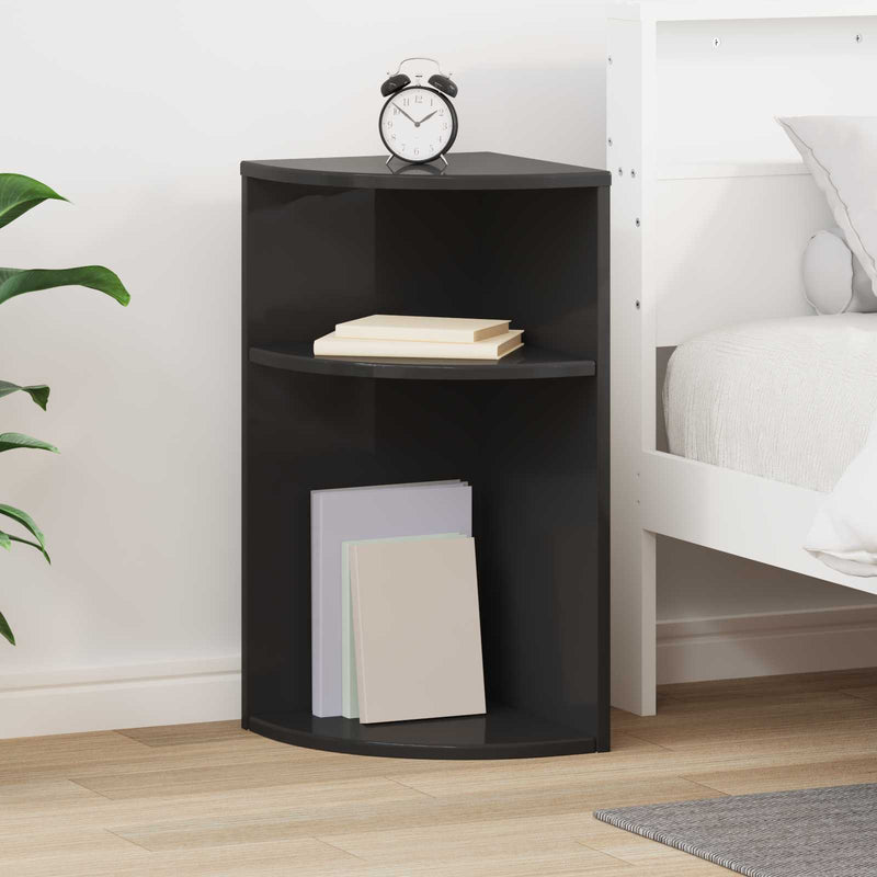 Masă laterală Negru 29,6 x 29,6 x 60 cm Lemn prelucrat
