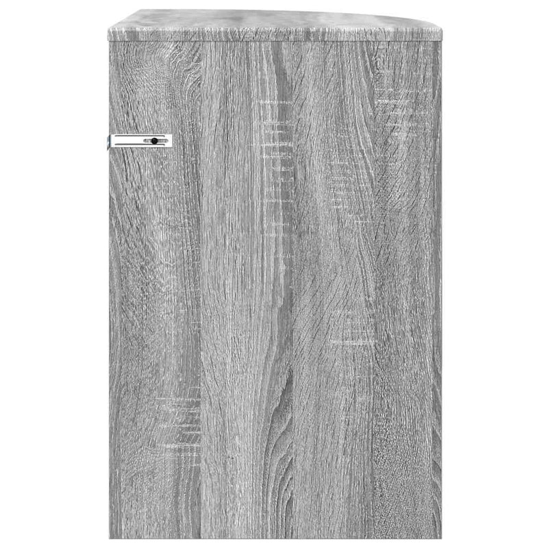 Masă laterală Gri Sonoma 39,7 x 39,7 x 60 cm Lemn prelucrat
