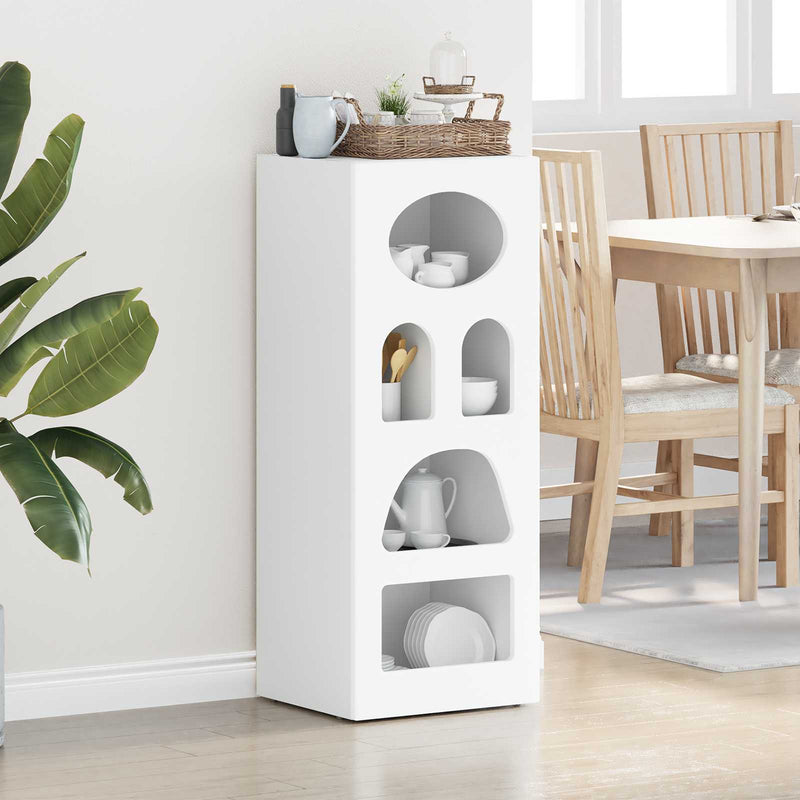 Bufet ELST Alb 40 x 35 x 100,5 cm Lemn prelucrat