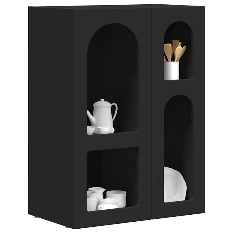 Bufet ELST Negru 59 x 35 x 80.5 cm Lemn prelucrat