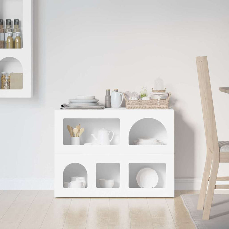 Bufet ELST Alb 80.5 x 35 x 59 cm Lemn prelucrat