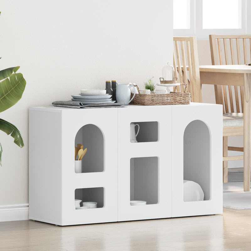 Bufet ELST Alb 100 x 35 x 59 cm Lemn prelucrat