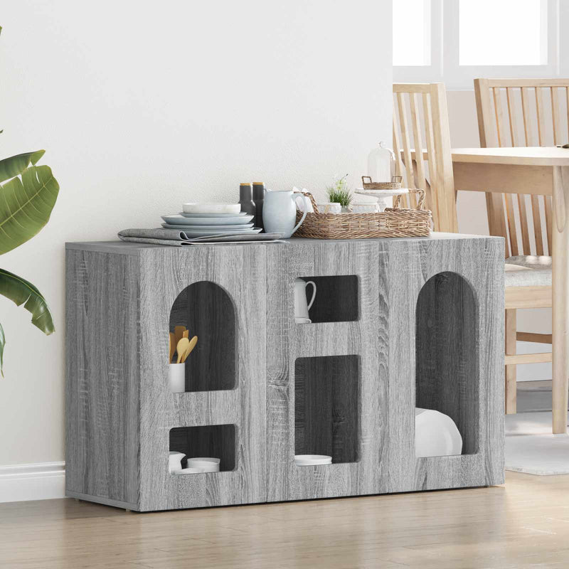 Bufet ELST Gri Sonoma 100 x 35 x 59 cm Lemn prelucrat