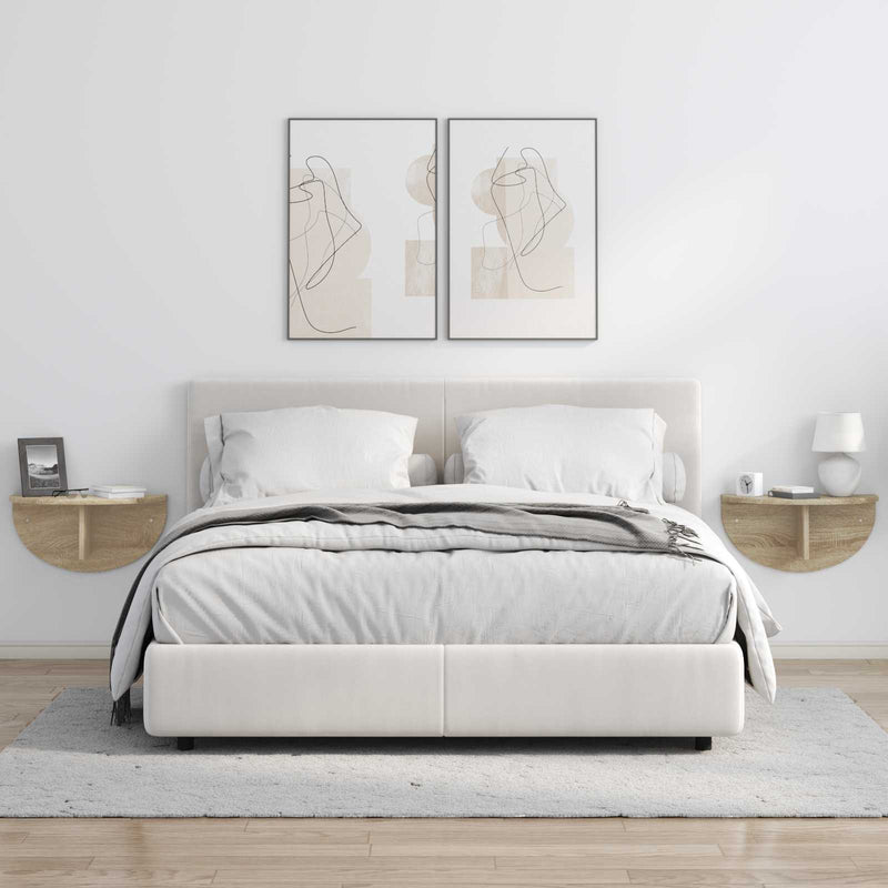 Raft de perete Montare pe perete Stejar Sonoma 48 x 24 x 24 cm
