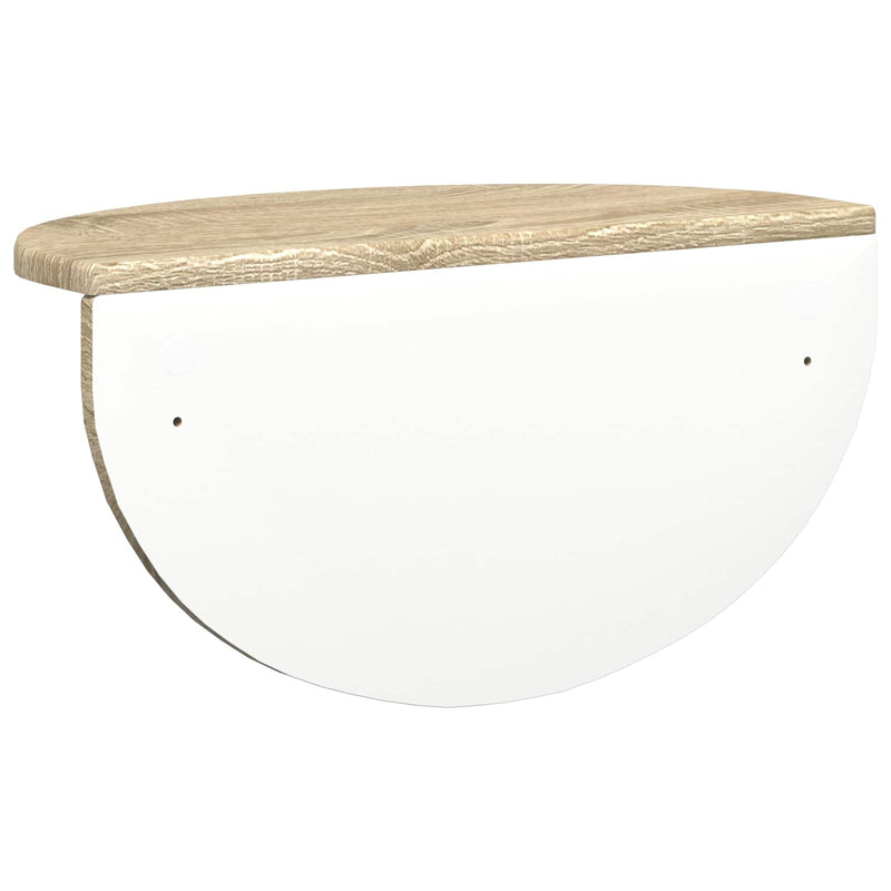 Raft de perete 2 buc. Stejar Sonoma 48 x 24 x 24 cm