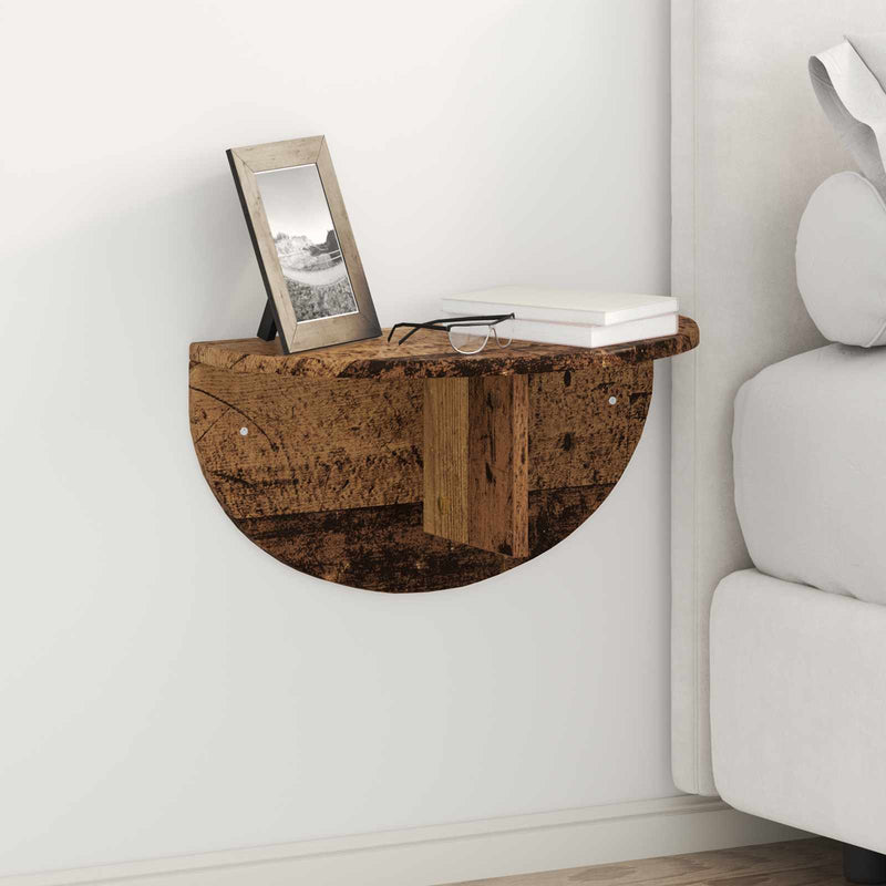 Raft de perete 2 buc. Lemn vechi 48 x 24 x 24 cm Lemn prelucrat