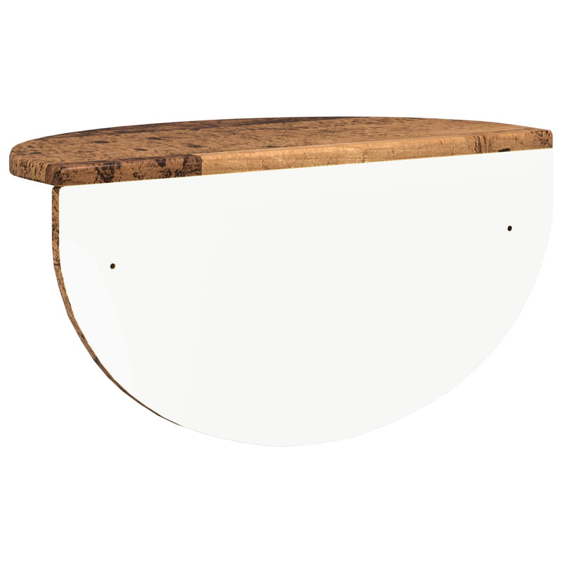 Raft de perete 2 buc. Lemn vechi 48 x 24 x 24 cm Lemn prelucrat