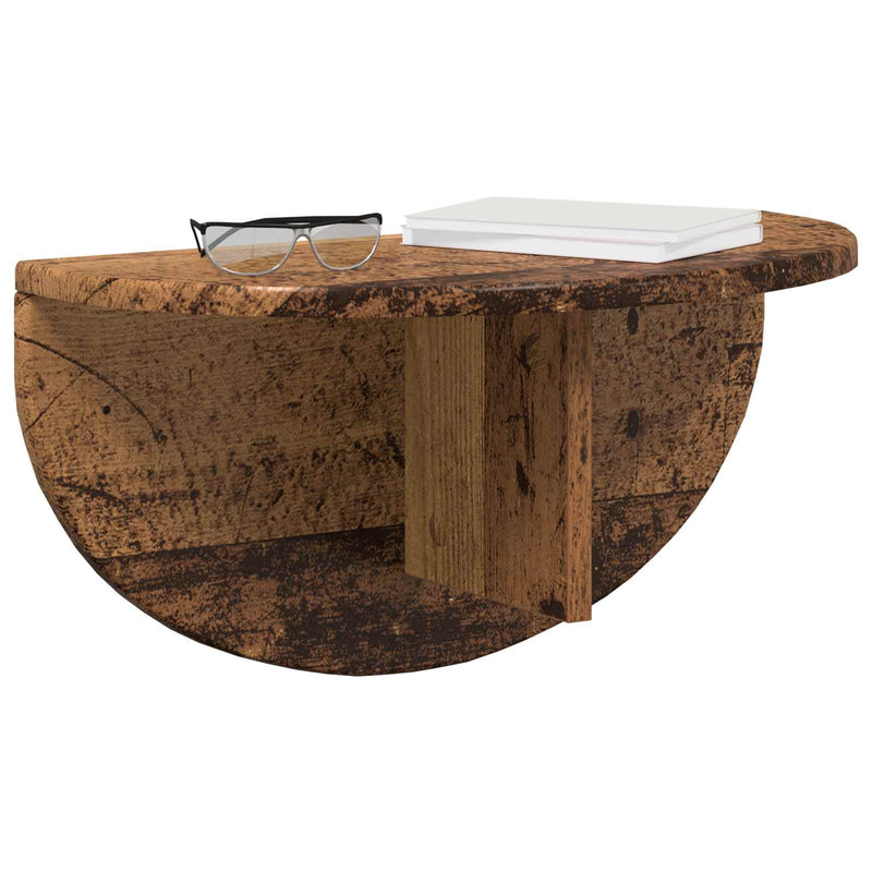Raft de perete 2 buc. Lemn vechi 48 x 24 x 24 cm Lemn prelucrat