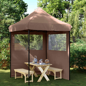 Cort pentru Petreceri 200 x 200 x 306 cm Maro Material Oxford