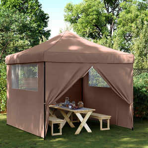 Cort pentru Petreceri 292 x 292 x 315 cm Maro Material Oxford