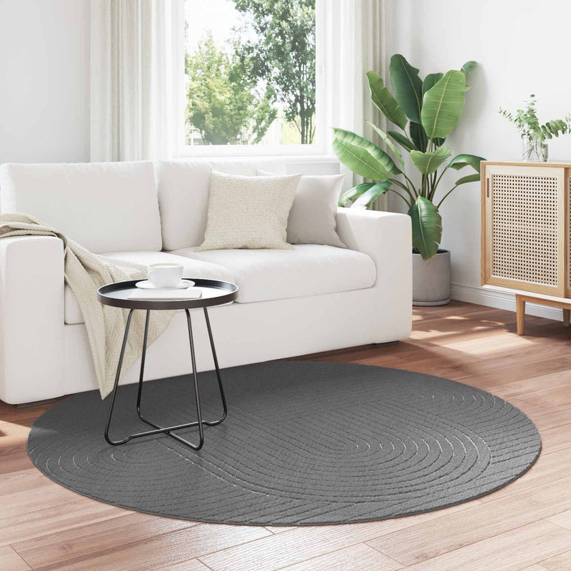 Covor pentru interior și exterior PALMERAS Antracit Ø 200 CM