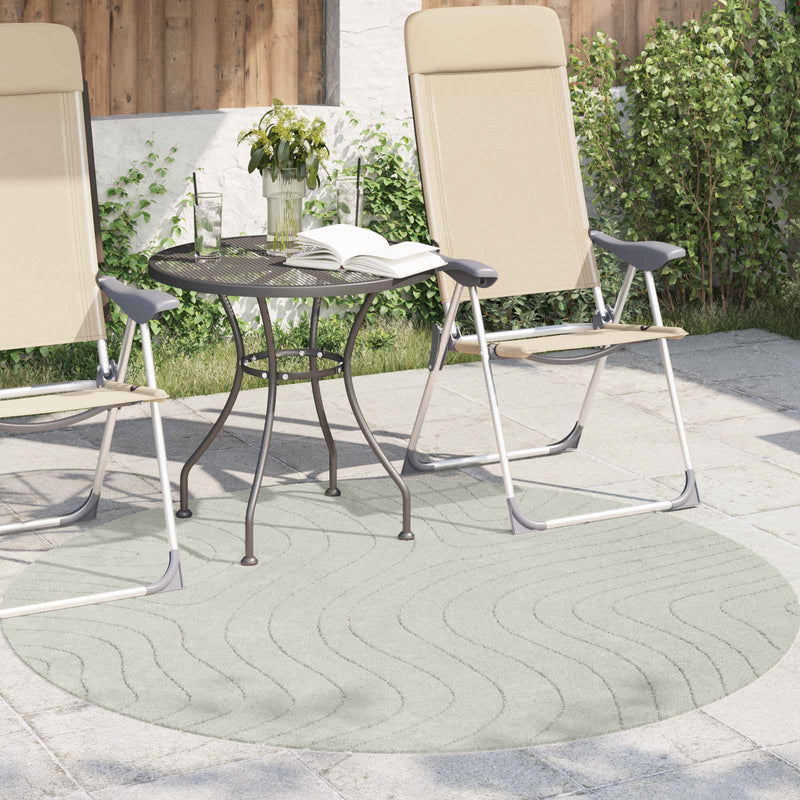 Covor pentru interior și exterior PALMERAS Verde Ø 120 CM